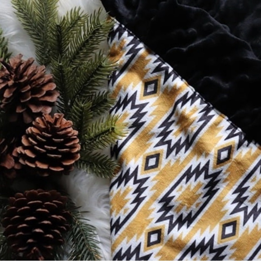 Aztec print baby blanket